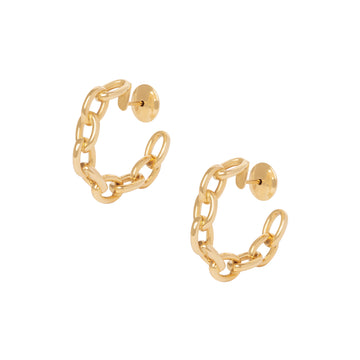 Brinco argola Nyon em Ouro 18k